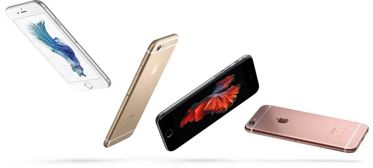 iPhone 6s and iPhone 6s Plus in silver, gold, space gray and rose gold